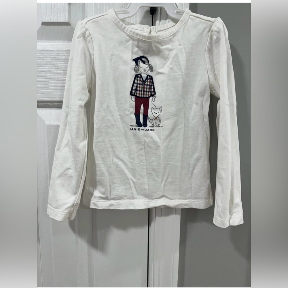 Janie & Jack Toddler Girl Long Sleeve Shirt.Size 3